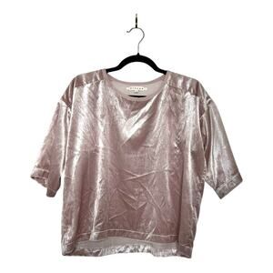 XIRENA Bijoux Velvet Top in Pink Size XS
